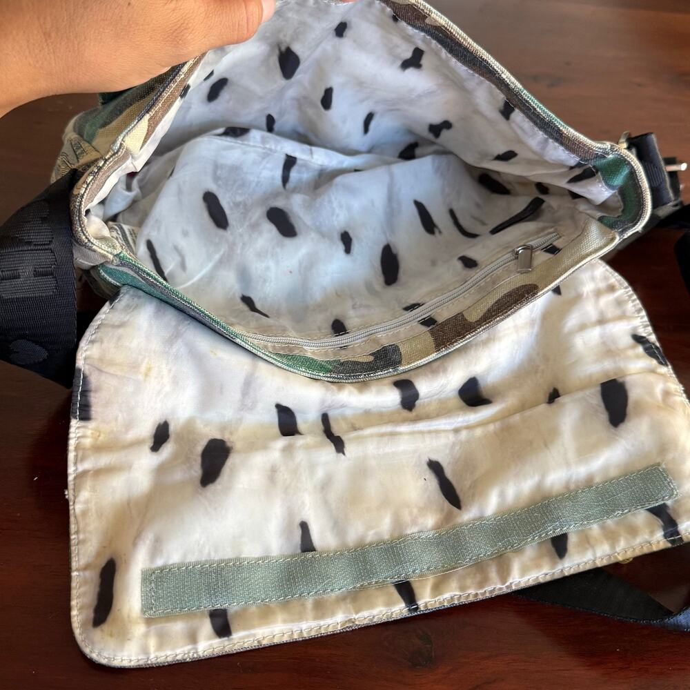 VTG Y2K Harajuku Lovers Gwen Stefani camouflage crossbody messenger bag - Picture 9 of 14